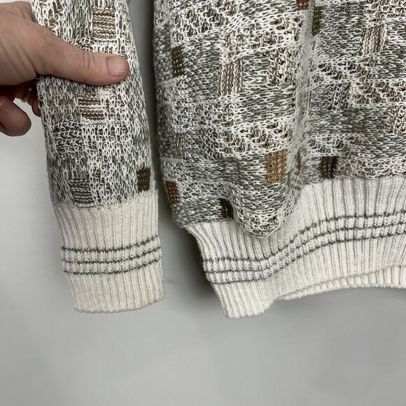 Vintage Croft & Barrow Men’s Small Crew Neck Sweater Size And 90s Geometric - Picture 4 of 6